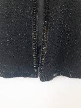 Load image into Gallery viewer, The black sequin &amp; beads jacket
