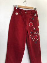 Load image into Gallery viewer, The playful red denim pants
