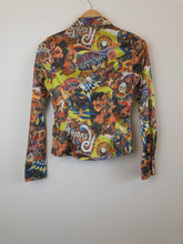 Load image into Gallery viewer, The shiny colorful 70s blouse
