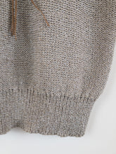 Load image into Gallery viewer, The grey knit sweater with shells and fringes
