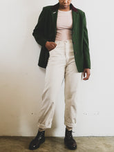 Load image into Gallery viewer, The green designer blazer jacket with pink lining
