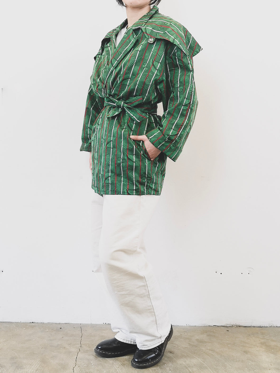 The green sea shell pattern jacket