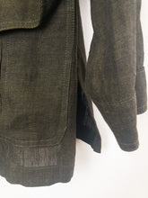 Load image into Gallery viewer, The olive green linen blouse
