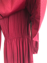 Load image into Gallery viewer, The 70s maroon dress
