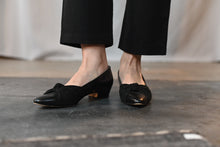 Load image into Gallery viewer, The vintage black ribbon shoes
