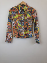 Load image into Gallery viewer, The shiny colorful 70s blouse
