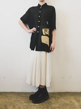 Load image into Gallery viewer, The vintage midi off-white skirt
