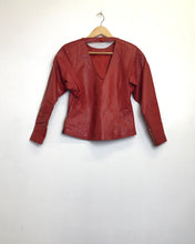 Load image into Gallery viewer, Vintage red leather top
