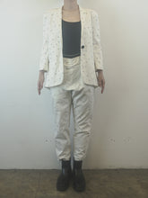 Load image into Gallery viewer, The white pants suit with stitching
