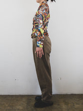 Load image into Gallery viewer, The shiny colorful 70s blouse
