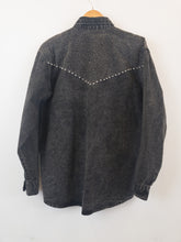 Load image into Gallery viewer, The black denim pearl shirt
