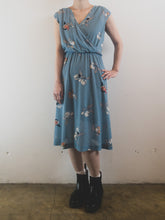 Load image into Gallery viewer, The French vintage thin blue dress
