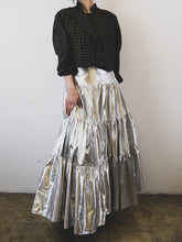 Load image into Gallery viewer, The Victorian like skirt in Sci-Fi silver
