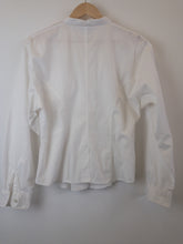 Load image into Gallery viewer, The white Trachten blouse, red stitching
