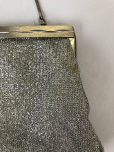 Load image into Gallery viewer, The small vintage silver glitter purse
