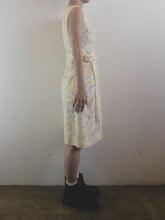 Load image into Gallery viewer, The 60s pastel yellow dress with belt
