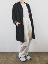 Load image into Gallery viewer, The long black Swedish linen jacket
