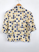 Load image into Gallery viewer, The 80s/90s summer blouse in yellow, beige, brown
