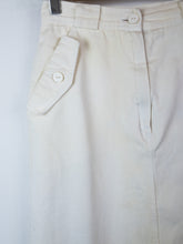 Load image into Gallery viewer, The white denim skirt with pockets
