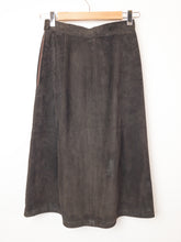 Load image into Gallery viewer, The Bavarian brown suede skirt
