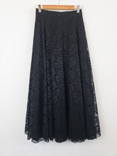 Load image into Gallery viewer, The A-line black lace skirt
