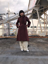 Load image into Gallery viewer, The wine red 2-way trenchcoat
