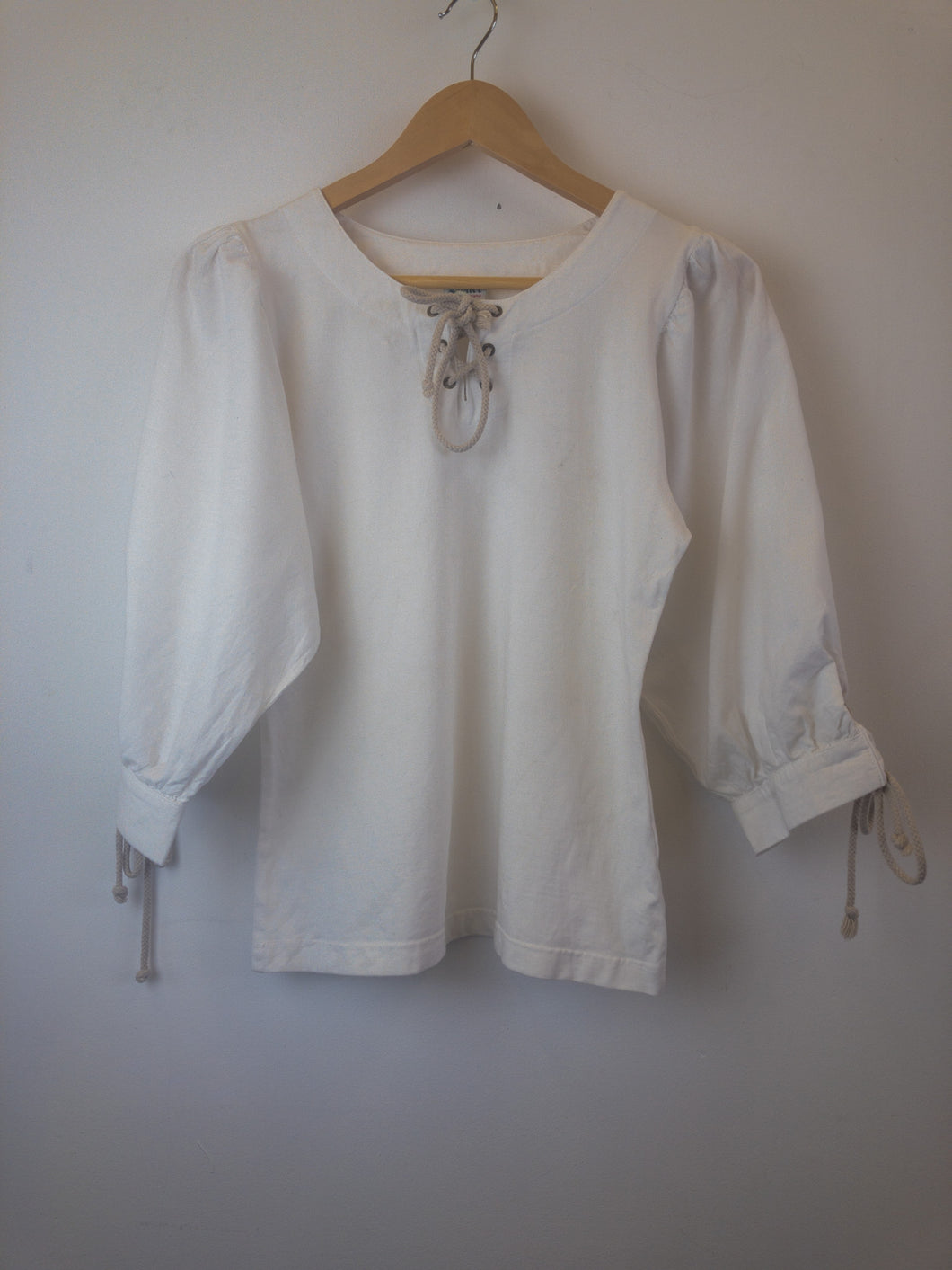 The white crochet cotton top