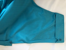 Load image into Gallery viewer, The wide turquoise blue blouse
