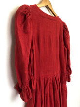 Load image into Gallery viewer, The red Trachten linen dress
