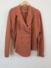 Load image into Gallery viewer, The 80s terra cotta blazer jacket
