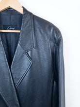 Load image into Gallery viewer, The 90s black cow leather jacket
