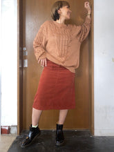 Load image into Gallery viewer, The copper knit sweater with braid design
