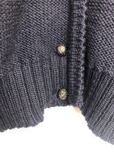 Load image into Gallery viewer, The Bavarian dark blue knit cardigan
