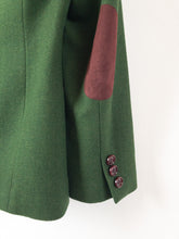 Load image into Gallery viewer, The green designer blazer jacket with pink lining
