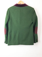 Load image into Gallery viewer, The green designer blazer jacket with pink lining
