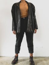 Load image into Gallery viewer, The 80s coffee brown leather jacket
