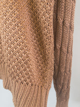 Load image into Gallery viewer, The copper knit sweater with braid design
