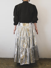 Load image into Gallery viewer, The Victorian like skirt in Sci-Fi silver
