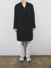 Load image into Gallery viewer, The long black Swedish linen jacket
