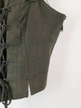 Load image into Gallery viewer, The Bavarian green corset like top
