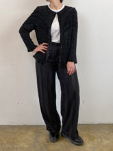 Load image into Gallery viewer, The black sequin &amp; beads jacket
