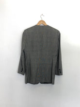 Load image into Gallery viewer, The no collar check 80s blazer jacket
