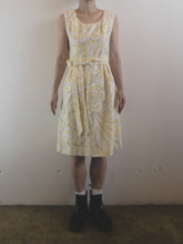 Load image into Gallery viewer, The 60s pastel yellow dress with belt
