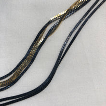 Load image into Gallery viewer, The gold/black multi chain necklace
