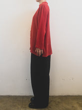 Load image into Gallery viewer, The red vintage silk blouse
