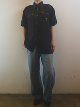 Load image into Gallery viewer, The black silk unisex blouse
