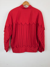 Load image into Gallery viewer, The zig zag red silk jacket
