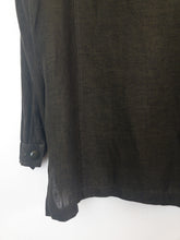 Load image into Gallery viewer, The olive green linen blouse
