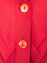 Load image into Gallery viewer, The zig zag red silk jacket
