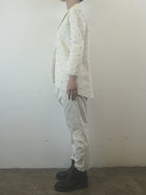 Load image into Gallery viewer, The white pants suit with stitching
